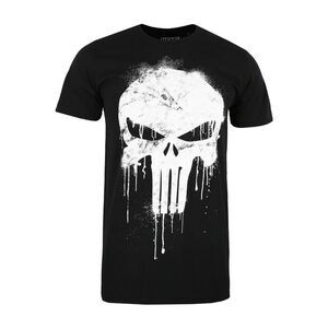 The Punisher Mens Skull T-Shirt / Black